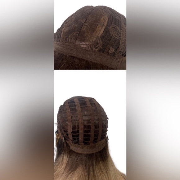 New Balayage Brown To Blonde Wavy Long Wig 24 Inch  Synthetic Hair High … - Picture 7 of 12